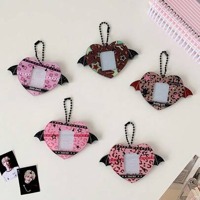 Original Halloween Series Little Devil Hard Card Holder 1.0inch ID Photo Protector, Fan Card Keychain Pendant 2026 Upgraded, Ideal Mother's Day Gift For Her/Him, Premium Quality & Durable