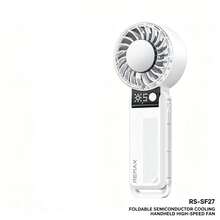 REMAX RS-SF27/RS-SF28 多功能手持風扇 折疊冷氣散熱風扇 自帶線緊急充電寶風扇 高速冷氣手持風扇 折疊便攜行動電源二合一電風扇 - 手持風扇 - 查看 15