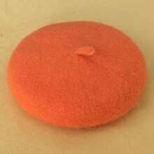 Adjustable Felt Beret Hat, Solid Color, Cute & Minimalist, Suitable For Cats And Dogs, Autumn/Winter Pet Accessories - Multicolor - View 19