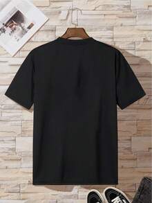 Off-The-Shoulder T-Shirt With Bear Print - 黑色 - 查看 2