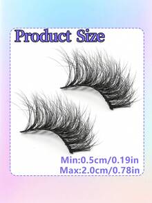 8 cặp mi giả 3D mềm mại, dày và dài, kiểu mi mắt mèo, có thể tái sử dụng, mềm nhẹ, giống như mi chồn, tạo nên vẻ ngoài quyến rũ cho đôi mắt. - Xem 7