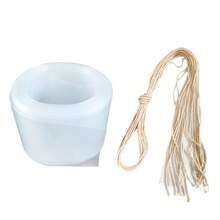 SISCCI 50mm Diameter 32mm Transparent Plastic Sausage Casing Tool Kit, 1-5m Optional For Home & Commercial Use, Manual Sausage Stuffer With Tying String And Funnel, Homemade Sausage Casing Membrane - Transparent - View 12