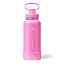 ThermoFlask - Botella de agua de acero inoxidable con doble pared aislada al aspiradora de 32 onzas, con tapa de boquilla, color rosa impactante - Rosado Impactante - Ver 8
