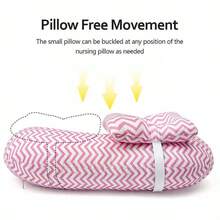 Ergonomic Nursing Pillow - Suitable For Breastfeeding And Postpartum Support, With Removable Soft Cover, Portable Handheld Design, Comfortable Feeding Cushion For Moms And Newborns, An Ideal Baby Shower Gift - Color 3 - View 4
