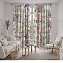 Bộ 2 rèm cửa in hoa trang nhã, chất liệu polyester, mỏng nhẹ, bền và có thể giặt máy, thiết kế có khe luồn thanh treo (không bao gồm thanh treo), phù hợp cho văn phòng, phòng khách, phòng ngủ, phòng ăn, nhà bếp, phòng tắm, phòng học. Rèm cửa mỏng nhẹ dễ lắp đặt, trang trí nhà cửa hàng ngày, phù hợp cho mọi mùa. - 2pcs - Xem 8
