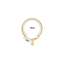 1/5/10 Pcs Gold Silver Snake Bone Chain Bracelet With Heart Lobster Clasp, Suitable For DIY Bracelet Making, Ideal For Gifting - Bracelet - View 7