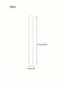 1/10/20 chiếc khuôn làm kem que, kem tươi, bánh que, khuôn làm kem tráng gương bằng acrylic có thể tái sử dụng, dùng làm kem tự làm, bánh que, kẹo, quà tặng, đồ thủ công tự làm cho bữa tiệc - Nhiều màu - Xem 7