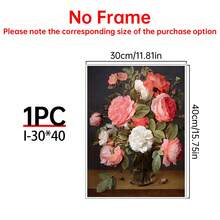 1/9pcs Vintage Dark Academia Canvas Wall Art Posters For Room Home Decor Room Decor Aesthetic Room Decoration Stuff,Optional Frame Room Decor Wall Decor Floral Still Life & Swan Oil Painting Prints, Moody Botanical Gallery Decor For Living Room - Multicolor - View 23