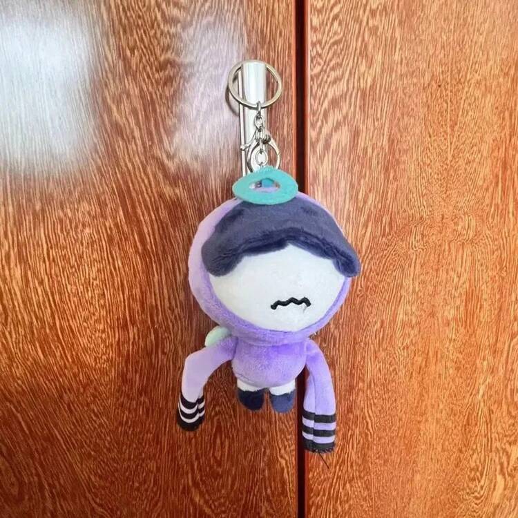 TXT Group Llavero Muñeca Colgante Material de metal Elemento de zorro Decoraciones de bolso personalizadas de moda para la temporada de verano - Llavero de Villano Morado Xiuningkai - Añade 10