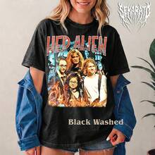 Vintage Style Hep Alien Band Tee HA12 - Black - View 1