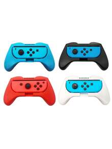 4件套Switch Joy-Con手柄握把套装，防滑、防汗、防摔、防刮，提升游戏体验，适用于Switch OLED主机和Switch手柄 - 查看 1