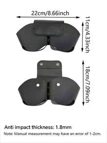 Solid Color Material Leather Compatible With Airpods Max Headphones Earcup Cover Protective Case Shockproof And Drop-Resistant Faux PU Leather Headphone Cases Spring Easter Gift - Multicolor - View 3
