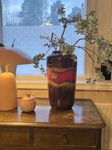 92厘米仿真植物，仿真桉树枝叶，仿真花卉，适用于婚礼装饰、家居装饰、节日装饰、乔迁礼物、生日礼物、客厅装饰 - 彩色 - 查看 10