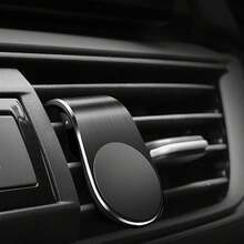 Black Universal Magnetic Car Phone Holder Clip, Hands-Free Car Phone Mount Compatible With Car GPS Navigation, Complete Accessories Included - Multicolor - View 5