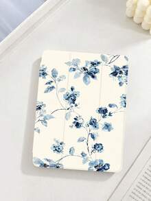 1 chiếc ốp bảo vệ máy tính bảng họa tiết hoa màu xanh dương, tương thích với iPad 10.2" thế hệ thứ 10/ (A16) 11" thế hệ thứ 11 2025, Pro 11" 2021/2020, Galaxy Tab A8 10.5" 2022, Matepad 10.4/Tab, tích hợp khe cắm bút cảm ứng, chống rơi vỡ, có chân đế bảo vệ, hỗ trợ tự động tắt/mở màn hình, món quà tuyệt vời cho gia đình và bạn bè. - Nhiều màu - Xem 1