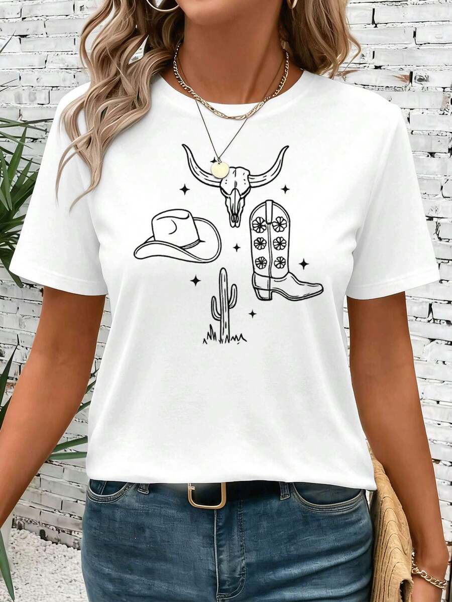 Women T-Shirts - White - View 1