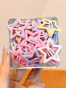 10/30/50/100pcs/Set Jepit Rambut BB Berbentuk Bintang Y2K Lucu, Palet Warna Macaron, Aksesori Rambut Berbentuk Bintang - Cocok Untuk Anak Perempuan Dan Remaja, Pencocokan Dasar, Jepit Rambut yang Berantakan, Dapat Digunakan Untuk Sekolah Sehari-hari, Kegiatan Pesta, Dapat Dipadukan Dengan Gaya Berpakaian Vintage, Manis, Akademik dan Lainnya, Hadiah Hari Ibu - MultiWarna - View 5