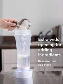 Easy-Pour Pancake Batter Dispenser & Shaker Bottle - 1000ml Hand-Shaker Batter Dispenser With Mixing Ball - Ideal For Cupcakes, Crepes, Waffles, And Pancakes - Kitchen Gadget With Measurement Markings - 查看 10