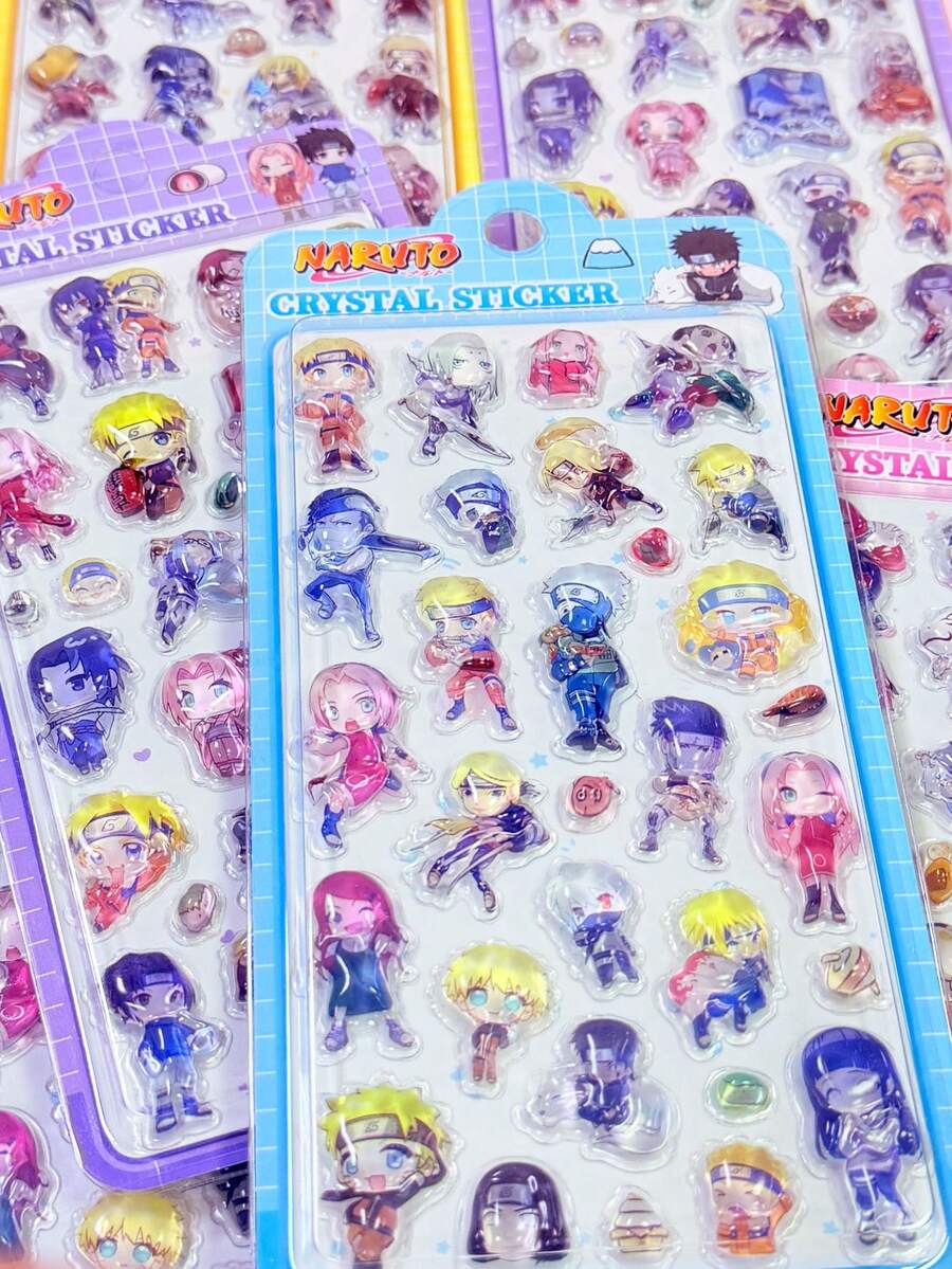 DOBBLE Hình dán anime chất lượng cao của Nhật Bản, hình dán trang trí thủ công cho trẻ em, hình dán dán sổ tay học sinh, hình dán đàn guitar, ván trượt, quà tặng ngày lễ in laser ba chiều. - Nhiều màu - Xem 1