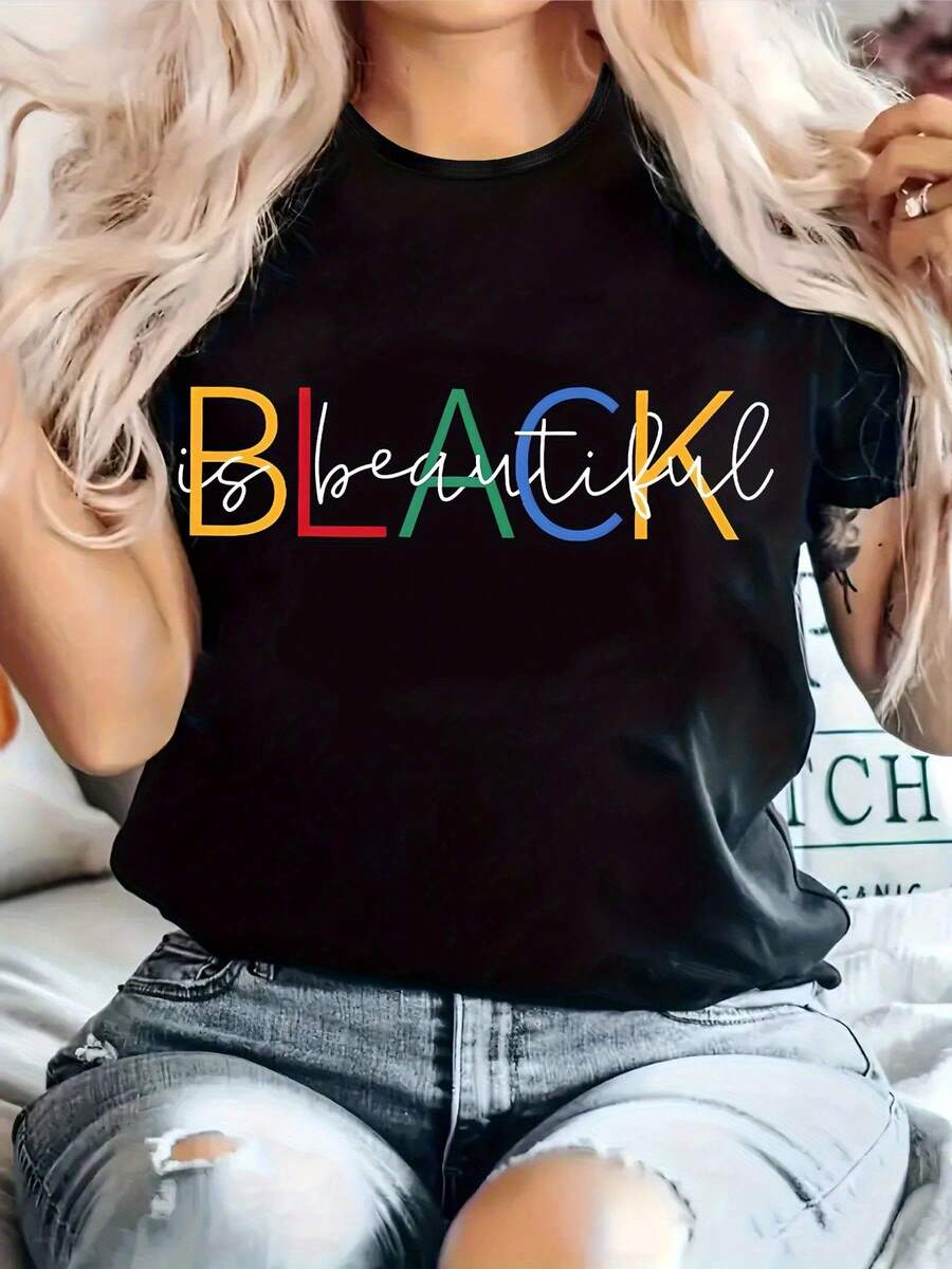Women T-Shirts - Black - View 1