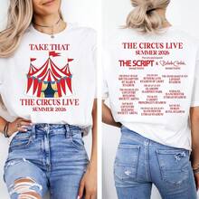 Take That Circus Live Summer 2026-Shirt, Concert Tee,  E2 - Black - View 4