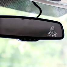 1/2/5pcs Praying Hands Gesture Sticker,Suitable For Laptop, Water Bottle, Tumbler, Phone Case, Tablet, Notebook, Planner, Journal, Car Window - A - View 4