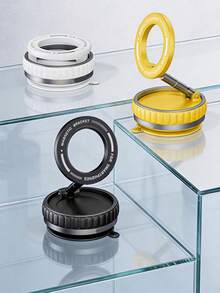 Borriig Giá đỡ điện thoại ô tô đa chức năng từ tính với giác hút chân không, giá đỡ định vị có thể điều chỉnh, tương thích với MagSafe, phù hợp với mặt sau màn hình ô tô, kính chắn gió và bảng điều khiển. - màu đen - Xem 2