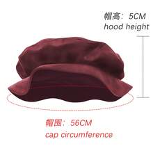 Cosplay Clothing - 260401 Medieval Men's Hat 5 Burgundy - View 12