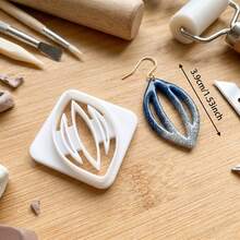 Abstract Boho Polymer Clay Cutting Mold, Bohemian Abstract Clay Cutters, Suitable For Earrings, Brooches, Pendants, High Precision Polymer Clay Or Modeling Clay Molds, Perfect For Handmade Crafts And Projects, Ideal For Jewelry Making, Craft Materials - Abstract Boho - View 16