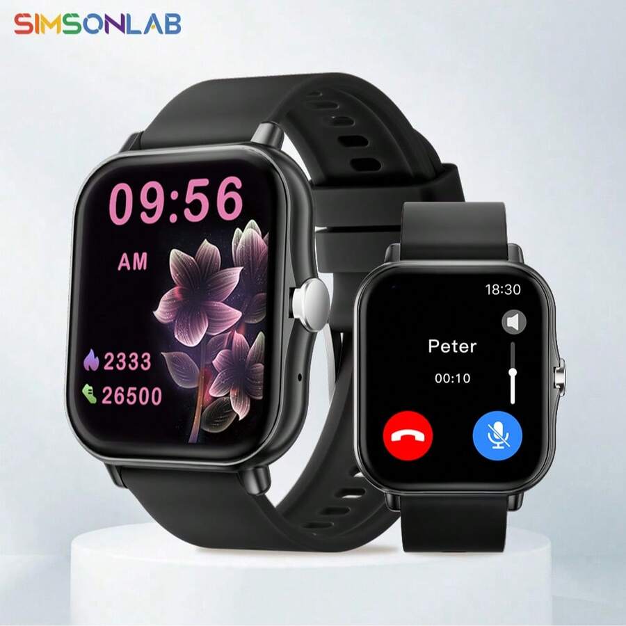 2026 Upgraded Steel Strap Silicone Smart Watch, Unisex, With Bluetooth Calling, Customizable Dial And Timer Functions