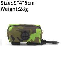 Dispensador portátil de bolsas para recoger cachorros y gatos, soporte para residuos de excrementos de perros, organizador de basura al aire libre, suministros para mascotas, bolsas de basura - Leopardo - Ver 20