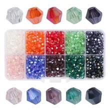 400pcs/10 Compartments Colorful Diamond Cut Crystal, DIY Necklace, Bracelet, Earring, Hair Accessory Making Kit - Multicolor - View 9