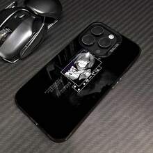 Chica anime en blanco y negro con tema oscuro.funda de teléfono Fundas compatibles con ,Apple,VIVO,OPPO,,, y Honor.Fabricadas en silicona TPU,ofrecen protección contra golpes y caídas. - Negro - Ver 1