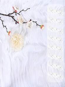 8pcs Coffee Brown Cheese Cloth Table Runner, 90 X 300cm Bohemian Gauze Cheese Cloth Table Decor, Romantic Rustic Semi-Sheer Tablecloth For Dining, Wedding, Baby Shower, Birthday - White - View 9