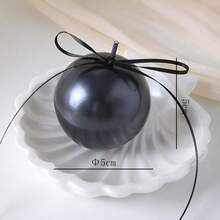 5厘米珍珠形香薰蜡烛，粉白黑三色手工香薰蜡烛，家居装饰婚礼回礼生日节日礼物 - 5公分直徑 - 查看 7