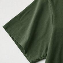 Kit 2 Camisas Cristã gospel Yeshua 100% Algodão Casual Basico - verde caqui - Visão 5