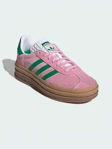 Adidas OriginalsGazelle女子防滑減震耐磨低筒板鞋 - 粉色 - 查看 1