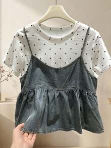 Women Tops - Baby Blue - View 2