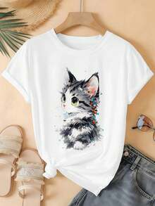 Women T-Shirts - White - View 2