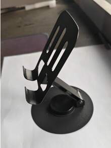 1pc 360° Adjustable Metal Phone Holder, Foldable Non-Slip Desktop Tablet Stand, Multi-Angle Adjustable Height, Suitable For All Smartphones/Tablets, For Office/Study/Video Watching/Live Streaming, Ergonomic Phone Accessory - All-metal Phone Holder - View 14