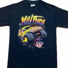 Vtg Monster Truck Shirt Mens S Black Wild Thang Jam 1997 United States Hot Rod - màu đen - Xem 1