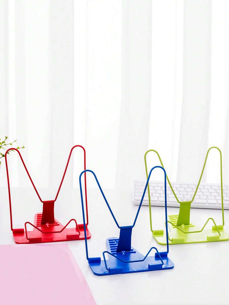 Adjustable Book Stand, Non-Slip Reading Holder For Students & Office Use, Multi-Color Available - Rectangle - View 1