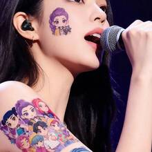 25张K-POP D-Emon H-H-H主题贴纸套装（25张/套），偶像角色防水贴纸，成人粉丝DIY装饰贴纸 - 彩色 - 查看 3