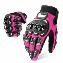 1 Pair Cycling Gloves, Summer Motorcycle Gloves, Cycling Accessories, Off-Road Motorcycle Full Finger Touchscreen Gloves, Outdoor Sports Gloves, Anti-Fall Cycling Gloves, M-2XL - Multicolor - View 15