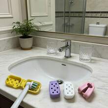 4pcs Electric Toothbrush Head Covers With Ventilation Holes For Air Circulation And Drying, Reduce Odor. Creative Fashion Toothbrush Head Covers, Toothbrush Protective Sleeves. Lightweight And Practical, Suitable For Family Travel - A - View 2