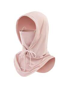 1pc Unisex Sun Protection Face Mask Hat Integrated Summer Sun Hat Full Face Ice Silk Breathable Neck Gaiter Driving Cycling Face Mask Neck Guard, Suitable For Daily Outings, Shopping, Travel, Sun Protection, Etc. - A - View 2
