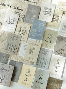 30 tờ/gói Giấy Scrapbooking chủ đề cổ điển, chất liệu trang trí không dính, đồ thủ công DIY, quà tặng ngày lễ, lập kế hoạch album ảnh cá nhân hóa, đồ dùng văn phòng phẩm sáng tạo cho trường học - 4. Thời gian nướng - Xem 7