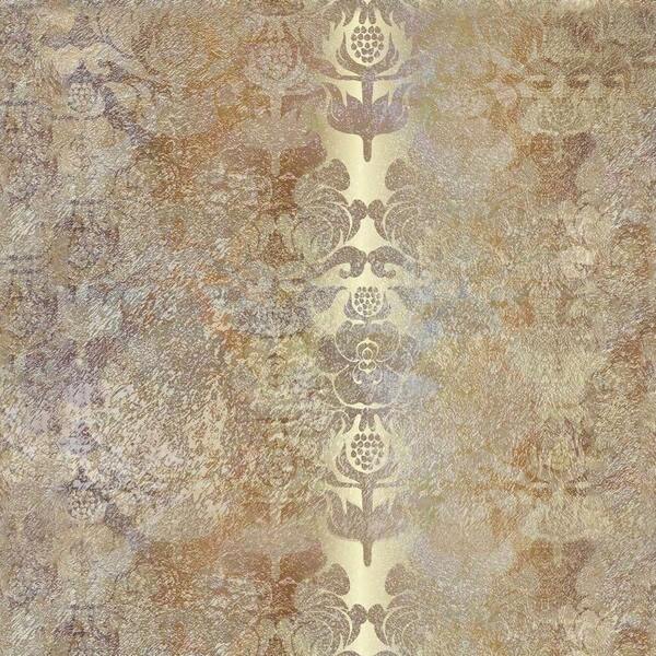 Vintage Peel And Stick Wallpaper, Gold Damask, Self-Adhesive Removable Wallpaper Contact Paper For Decorative Bedroom Bathroom House Wall (17.3x 118 Inches) Adults World Book Day