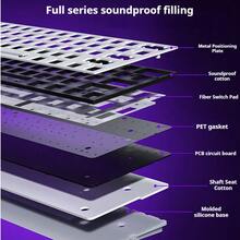 AULA MINI60 HE Mechanical Keyboard 61 Keys Tri-mode Magnetic Axis 8KHz Ultra Low Latency RGB Light 4000mAh Battery Type-C Charging Gaming Office Keyboard - 查看 4