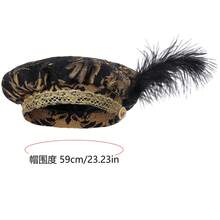 Cosplay Clothing - 251117 Medieval Men's Hat, Black - One Size - View 12